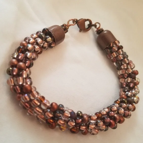 5 for $10 Bronze Beaded Bracelet - Picture 2 of 2